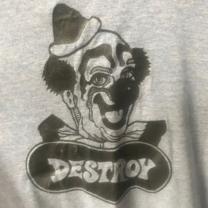 One of a Kind "Destroy" Clown Graphic T-Shirt Vintage, American Apparel Shirt